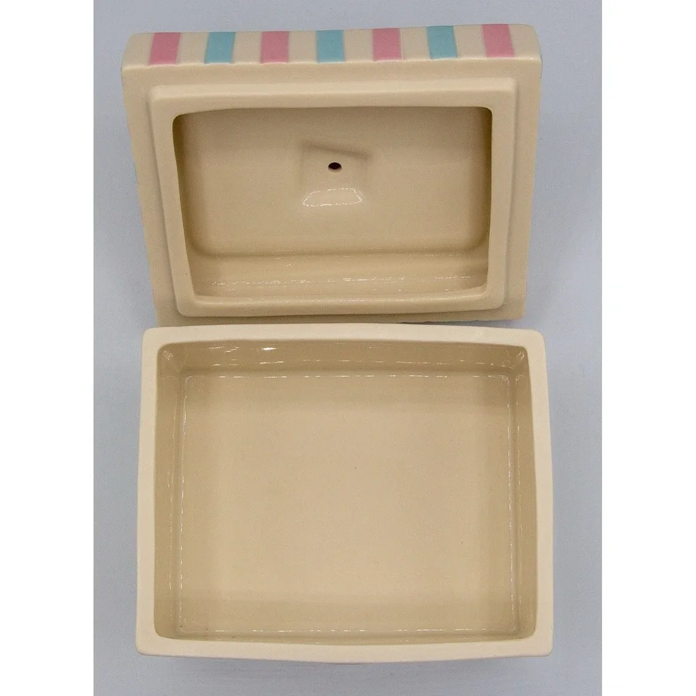 Lenox Lazy Lambs Porcelain 4-Piece Bundle Keepsake Box Night Light Plaque‎ Bowl
